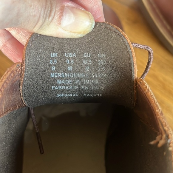 Clark’s Bushacre 2 Boots Lace Up Chukka Boots Brown Oiled Leather 9.5 Like New main image 8